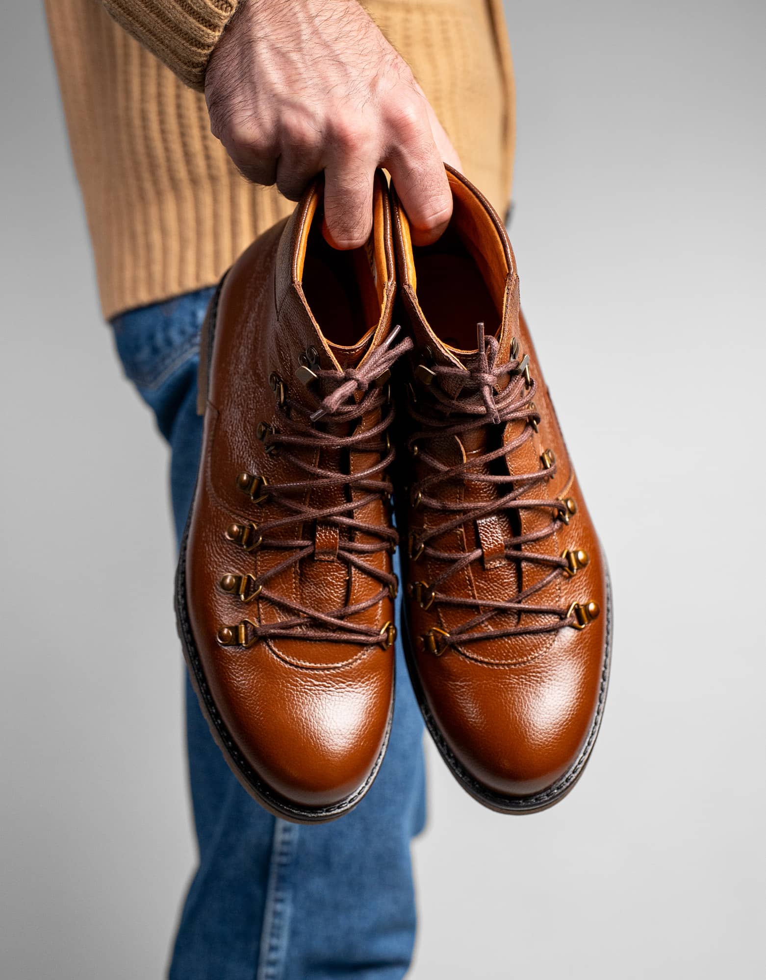 Hiker Boots - Trzewiki Brązowe